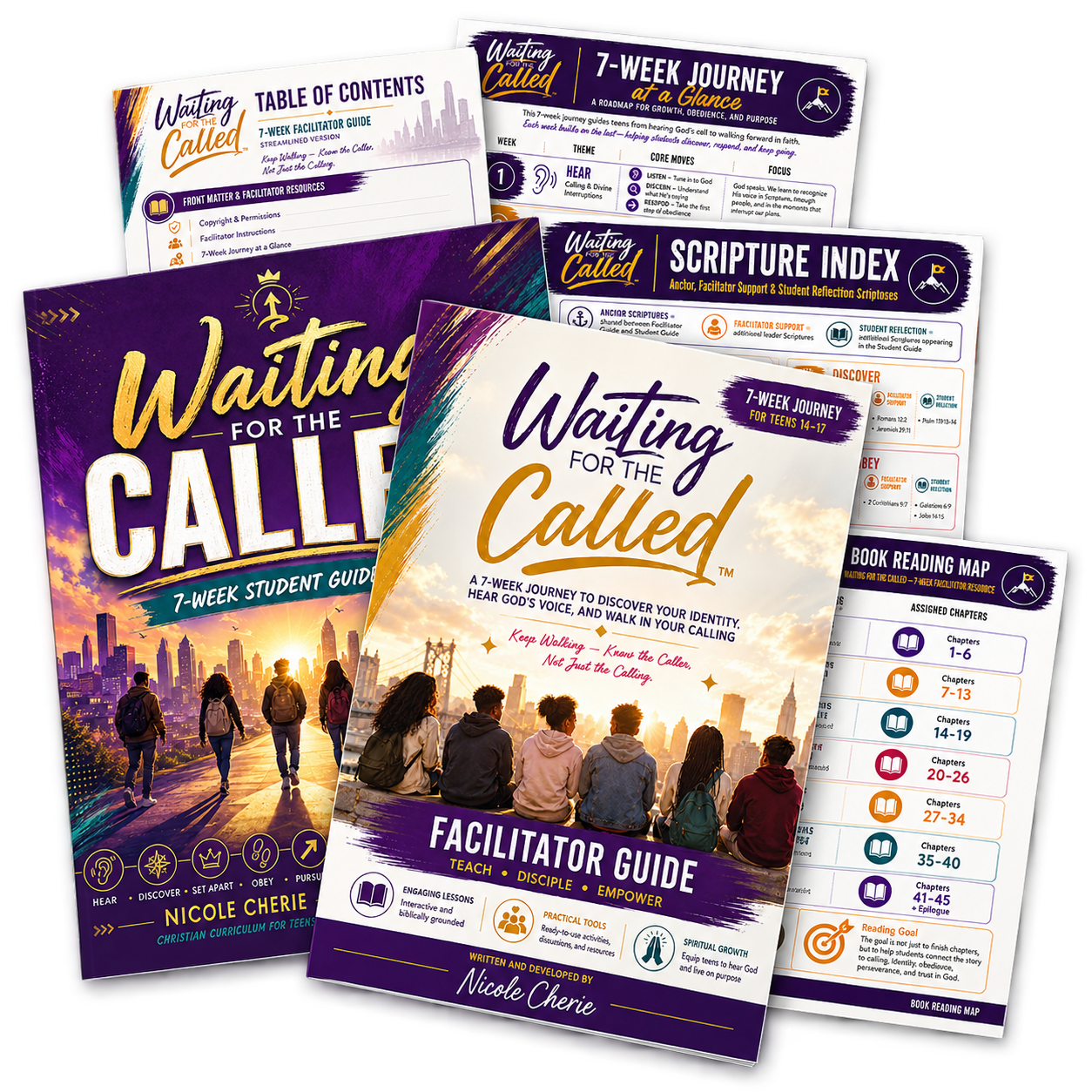 The Waiting for the Called 7-week curriculum bundle, including the Student Guide, Facilitator Guide, and resource pages